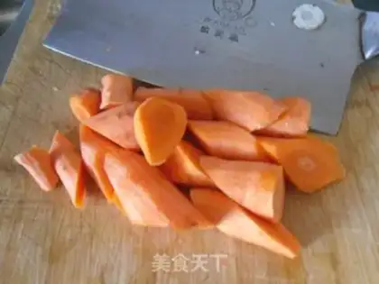 Make Ham carrots step 2
