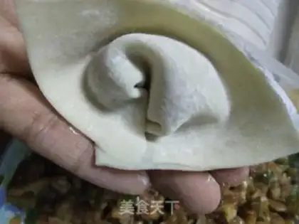 Make Onion pork dumplings step 5