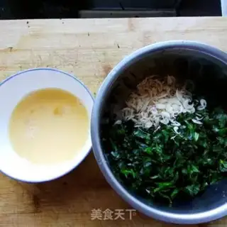 Make Pine shrimp, egg dumplings step 3