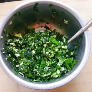 Make Pine shrimp, egg dumplings step 5
