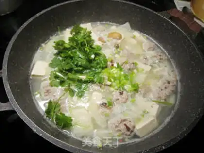 Make Meatball tofu soup step 6