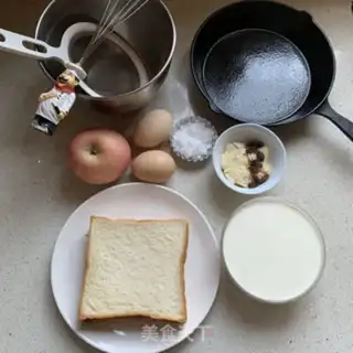 Make Apple toast pudding step 0