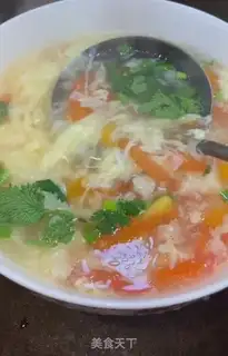 Make Tomato egg soup step 11