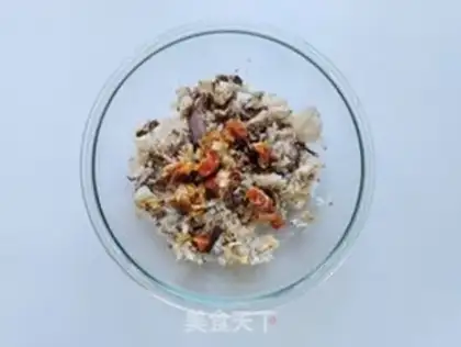 Make Crab eggs bag step 2