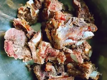 Make Pork bone stew step 1