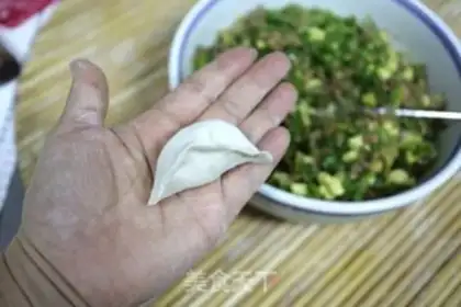 Make Old duck chili fan dumplings step 10