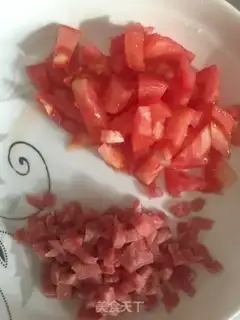 Make Tomato tofu step 1