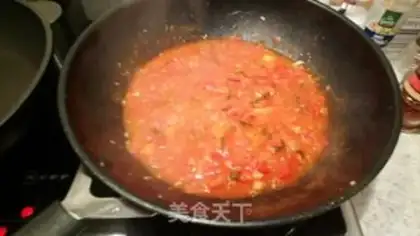 Make Cod and tomato noodles step 4