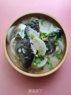 Make Fish head radish step 9