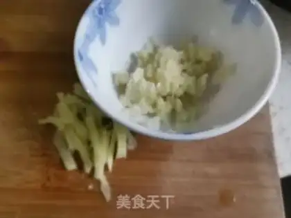 Make Garlic chicken caterpillar step 1