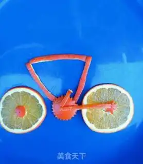 Make FRUIT DIY ORANGE BIKE step 2