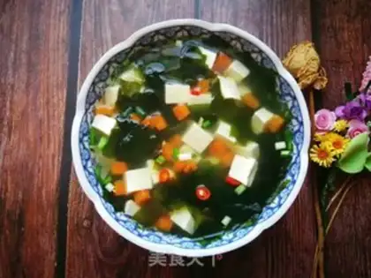 Make Carrot seaweed tofu soup step 8