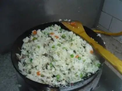 Make Spoon ham and rice step 9