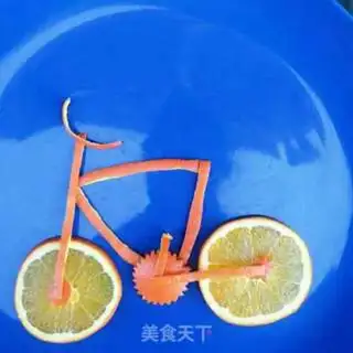 Make FRUIT DIY ORANGE BIKE step 3