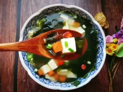 Make Carrot seaweed tofu soup step 9