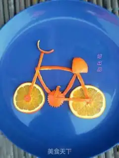 Make FRUIT DIY ORANGE BIKE step 4