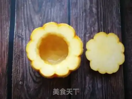 Make The papaya silver ear sun step 2