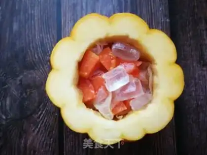 Make The papaya silver ear sun step 4
