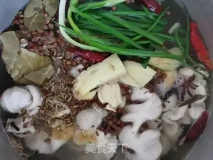Make Dried pot fatty intestine step 2