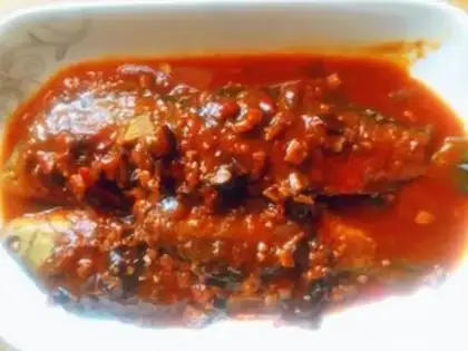 Make Dry-burned mackerel step 9