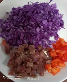 Make Pyramid salami egg fried rice step 0