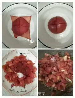 Make Tomato gill mushroom fishball soup step 1