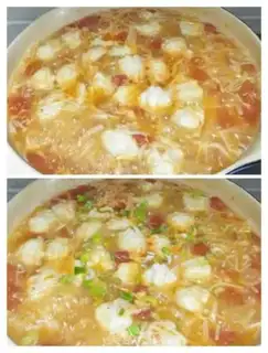 Make Tomato gill mushroom fishball soup step 7