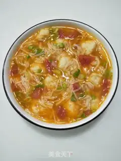 Make Tomato gill mushroom fishball soup step 8