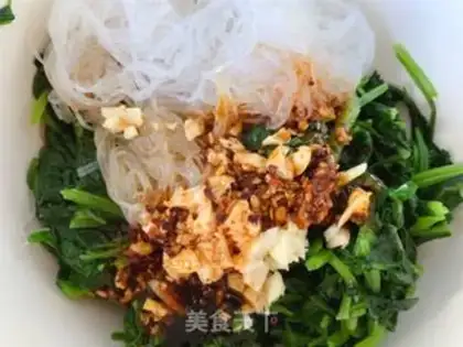 Make A spinach fan step 3