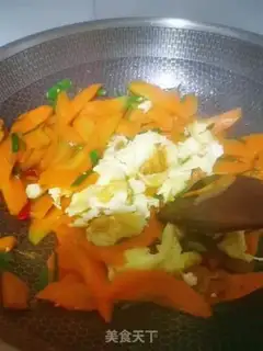 Make Carrot fried eggs step 6