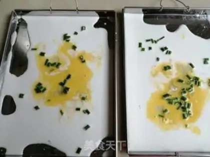 Make Egg sausage powder step 4