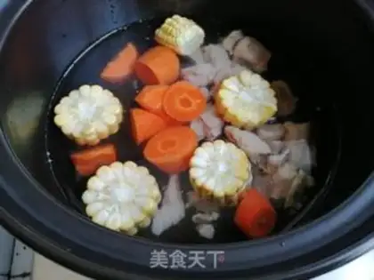 Make Corn carrot steak soup step 5