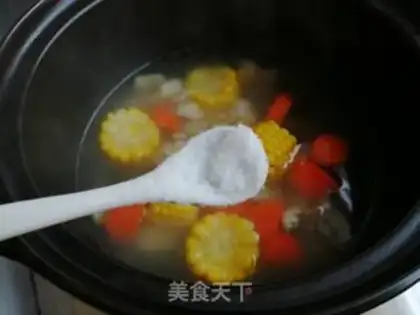 Make Corn carrot steak soup step 6