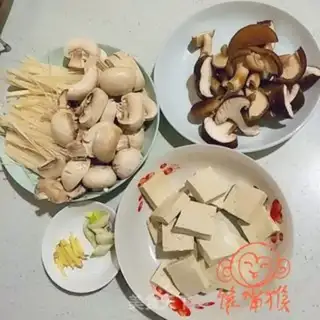 Make Dry shrimp fungus tofu step 1