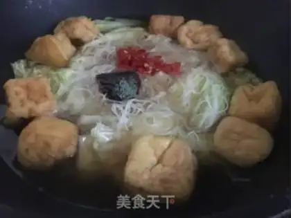 Make Cabbage fan soup step 4