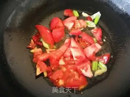 Make Gold pins and mushrooms, sprouts and soy sauce step 6