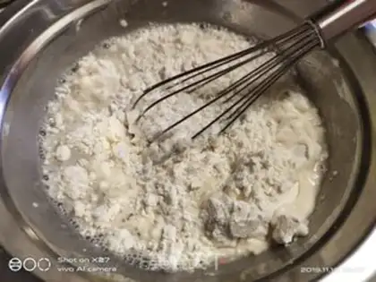 Make Onion pancakes step 1