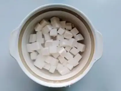 Make Twin tofu mushroom soup step 2