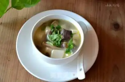 Make Twin tofu mushroom soup step 7
