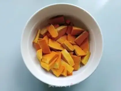 Make Pumpkin bean pie step 1