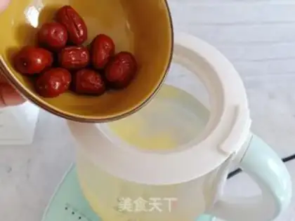 Make Red-tree rice porridge step 2