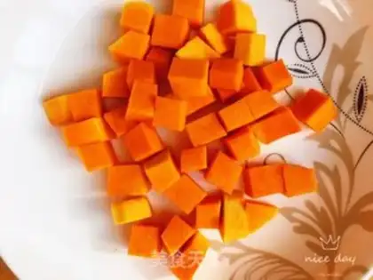 Make Pumpkin rice step 3