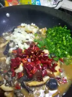 Make Yellow chicken mushrooms step 13