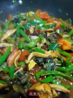 Make Yellow chicken mushrooms step 17