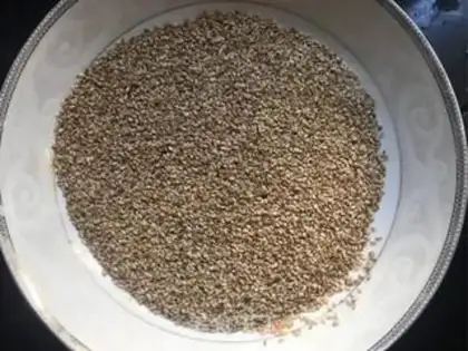 Make Sesame potatoes rice cake step 3