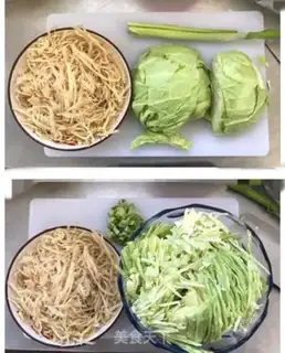 Make Round cabbage egg pancakes step 0