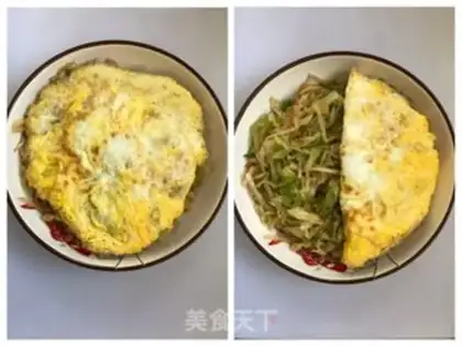 Make Round cabbage egg pancakes step 5