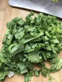 Make The tofu of the leaf step 1