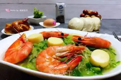 Make Japanese tofu shrimp soup step 15