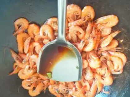 Make Red burning shrimp step 4